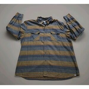 Ascend Flannel Button-Up Shirt Mens 2XL Plaid Long Sleeve Outdoors Pockets